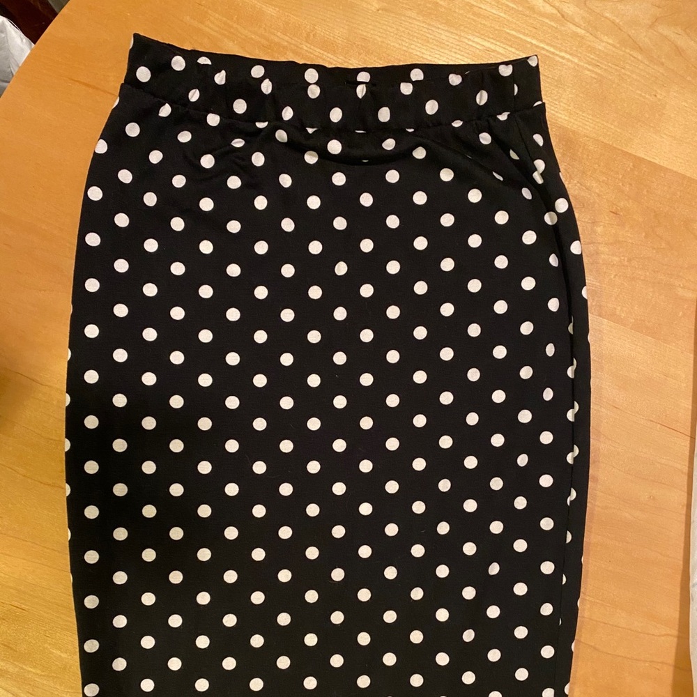 Polka Dot Pencil Skirt